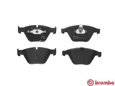 Set plăcuțe frână BREMBO ,față, (fara optionale), pentru: BMW 1 (E82), 3 (E90), 3 (E92), 3 (E93), 5 (E60) 2.0D-4.4 03.07-10.13