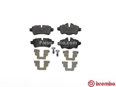 Set plăcuțe frână BREMBO, spate , pentru: MINI (R56), (R57), (R58), (R59), CLUBMAN (R55), CLUBVAN (R55) 1.4-2.0D 09.06-06.15