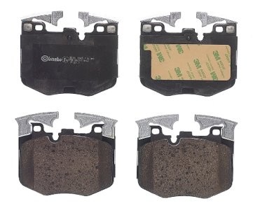 Set plăcuțe frână BREMBO ,față, (cu greutati de echilibrare; cu tampon amortizare; fara optionale), pentru: BMW 2 (G42, G87), 3 (G20, G80, G28), 3 (G21), 3 (G21, G81) 1.6-Electric 07.15-