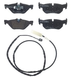 Set plăcuțe frână BREMBO, spate , pentru: BMW 1 (E81), 1 (E87), 1 (E88), 3 (E90), 3 (E91), 3 (E92), 3 (E93) 2.0/2.0D/3.0 09.05-12.13