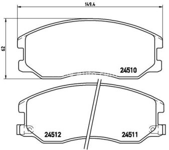 Set plăcuțe frână BREMBO ,față, (fara optionale), pentru: CHEVROLET CAPTIVA, EQUINOX; OPEL ANTARA A; PONTIAC TORRENT 2.0D-3.4 04.03-
