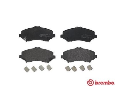 Set plăcuțe frână BREMBO ,față, (cu accesorii), pentru: CHRYSLER VOYAGER V; DODGE GRAND, JOURNEY, NITRO; FIAT FREEMONT; JEEP CHEROKEE, WRANGLER III; VW ROUTAN 2.0D-4.0 09.06-