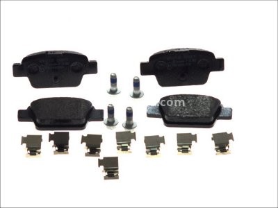Set plăcuțe frână BREMBO, spate , pentru: ALFA ROMEO MITO; FIAT BRAVO II, LINEA, MULTIPLA, STILO; LANCIA DELTA III 1.2-2.4 04.99-