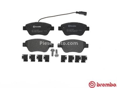Set plăcuțe frână BREMBO ,față, pentru: ALFA ROMEO MITO; FIAT 500, 500 C, BRAVO II, DOBLO, DOBLO/MINIVAN, FIORINO, FIORINO/MINIVAN, GRANDE PUNTO, IDEA, LINEA, PANDA/HATCHBACK 0.9LPG-2.0D 03.01-
