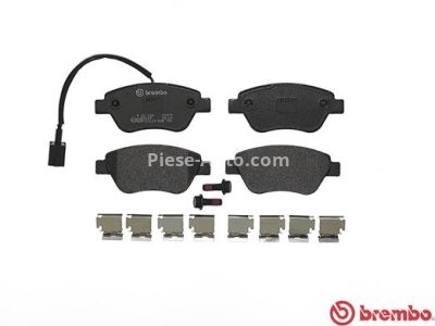 Set plăcuțe frână BREMBO ,față, pentru: FIAT 500, 500 C, DOBLO/MINIVAN, GRANDE PUNTO, PUNTO 1.2-1.9D 10.01-