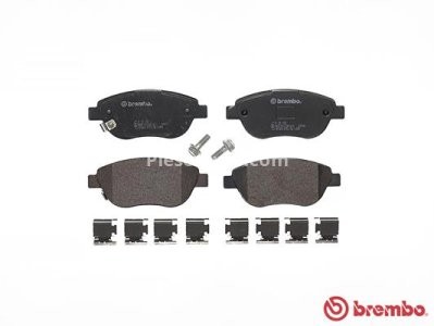 Set plăcuțe frână BREMBO ,față, pentru: FIAT 500L 0.9-1.6D 09.12-