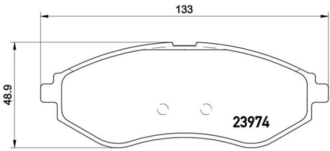 Set plăcuțe frână BREMBO ,față, pentru: CHEVROLET AVEO / KALOS; DAEWOO KALOS 1.2-1.6 09.02-