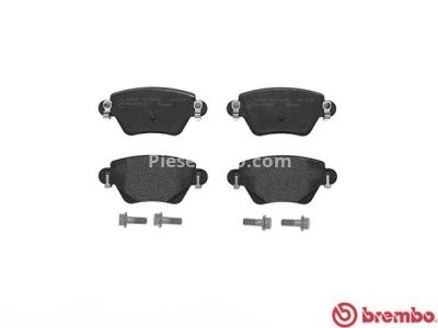 Set plăcuțe frână BREMBO ,spate (cu suruburi ghidare etrier frână), pentru: FORD MONDEO III; JAGUAR X-TYPE I 1.8-3.0 10.00-12.09