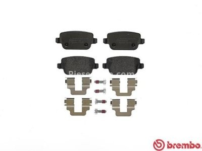 Set plăcuțe frână BREMBO, spate , pentru: FORD FOCUS II, GALAXY II, GALAXY MK II, KUGA I, MONDEO IV, S-MAX 1.6-2.5 05.06-06.15
