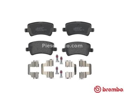 Set plăcuțe frână BREMBO, spate , pentru: VOLVO S60 II, S80 II, V60 I, V70 III, XC70 II; FORD GALAXY II, GALAXY MK II, S-MAX; LAND ROVER FREELANDER 2 1.5-4.4 03.06-12.18