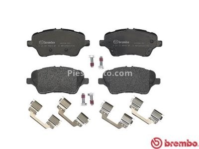 Set plăcuțe frână BREMBO ,față, pentru: FORD B-MAX, FIESTA VI, TOURNEO COURIER B460, TRANSIT COURIER B460, TRANSIT COURIER B460/MINIVAN 1.0-1.6D 06.08-
