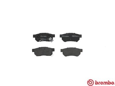 Set plăcuțe frână BREMBO,spate , pentru: HONDA ACCORD III, CIVIC IV, CIVIC VI, CONCERTO, CRX II, INTEGRA, PRELUDE III; MG MG ZR, MG ZS; ROVER 200, 200 II, 25 I 1.1-2.0D 01.85-10.05