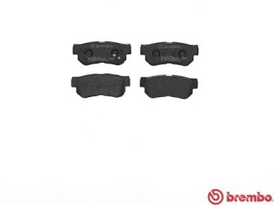 Set plăcuțe frână BREMBO, spate , pentru: HYUNDAI ELANTRA III, ELANTRA IV, GETZ, GRANDEUR, HIGHWAY, MATRIX, SANTA FÉ I, SONATA IV, SONATA V, TRAJET, TUCSON, TUCSON/SUV, XG 1.1-3.8 03.98-