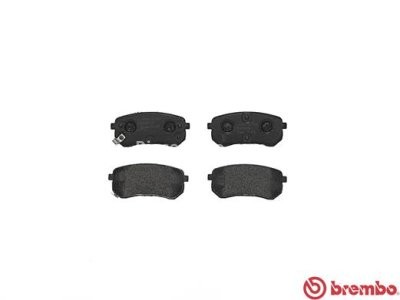 Set plăcuțe frână BREMBO, spate , pentru: HYUNDAI I10 I, I10 II; KIA PICANTO I, PICANTO II 1.0-1.2LPG 04.04-