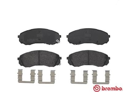 Set plăcuțe frână BREMBO ,față, pentru: HYUNDAI H-1 CARGO, H-1 TRAVEL; KIA CARNIVAL III 2.2D-2.9D 04.06-