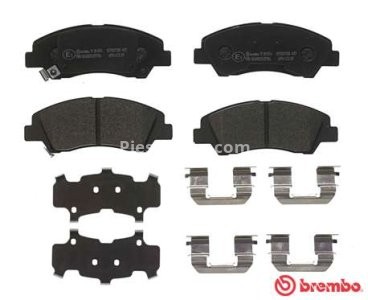 Set plăcuțe frână BREMBO ,față, pentru: HYUNDAI I10 II, I10 III 1.0/1.0LPG/1.2 08.13-