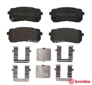 Set plăcuțe frână BREMBO, spate , pentru: HYUNDAI IX55; KIA SORENTO III 2.0D-3.8 01.07-