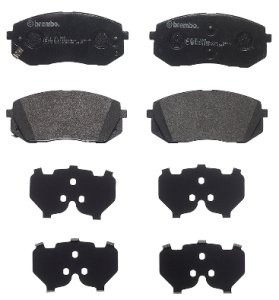 Set plăcuțe frână BREMBO ,față, (cu tampon amortizare), pentru: HYUNDAI KONA, KONA/SUV, TUCSON; KIA CEED, NIRO I, OPTIMA, PROCEED, SELTOS, SPORTAGE IV, SPORTAGE V, XCEED 1.0-Electric 06.15-