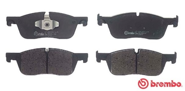Set plăcuțe frână BREMBO ,față, (fara optionale), pentru: JAGUAR F-PACE, XE, XF II, XF SPORTBRAKE; LAND ROVER RANGE ROVER VELAR 2.0-3.0H 03.15-