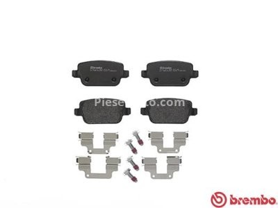 Set plăcuțe frână BREMBO, spate , pentru: VOLVO S80 II, V70 III, XC70 II; LAND ROVER FREELANDER 2 1.6-4.4 03.06-12.16