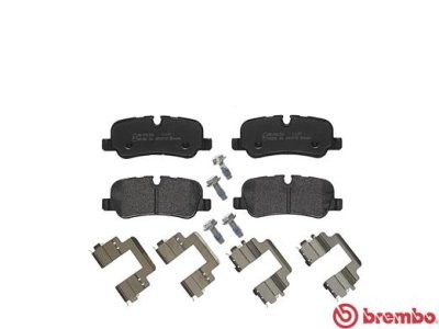 Set plăcuțe frână BREMBO, spate , pentru: LAND ROVER DISCOVERY IV, RANGE ROVER III, RANGE ROVER SPORT I 3.0-5.0 04.06-12.18