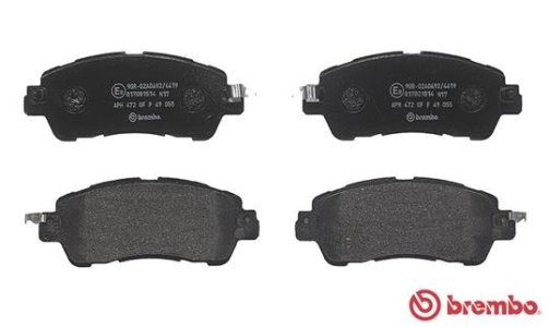 Set plăcuțe frână BREMBO ,față, pentru: MAZDA 2 1.5/1.5D/1.5H 08.14-