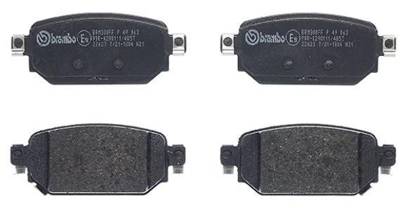 Set plăcuțe frână BREMBO, spate , pentru: MAZDA 3, CX-3 1.8D/2.0 09.13-