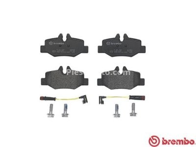 Set plăcuțe frână BREMBO, spate , pentru: MERCEDES VIANO (W639), VITO / MIXTO (W639), VITO (W639) 2.0D-Electric 09.03-