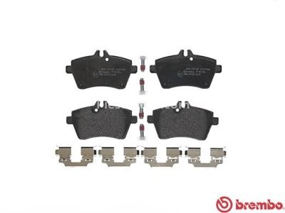 Set plăcuțe frână BREMBO ,față, pentru: MERCEDES A (W169), B SPORTS TOURER (W245) 1.5-2.0D 09.04-06.12
