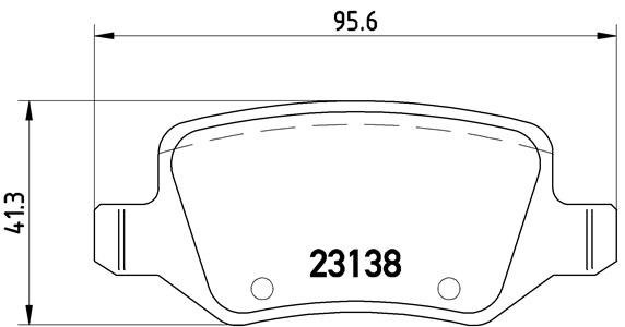Set plăcuțe frână BREMBO, spate , pentru: MERCEDES A (W168), VANEO (414) 1.6-2.1 07.97-07.05