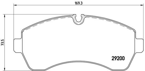 Set plăcuțe frână BREMBO ,față, (cu accesorii; cu suruburi ghidare etrier frână), pentru: MERCEDES ESPRINTER (B910), SPRINTER 3,5-T (B906), SPRINTER 3,5-T (B907) 1.8-Electric 04.06-