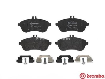 Set plăcuțe frână BREMBO ,față, pentru: MERCEDES C (C204), C T-MODEL (S204), C (W204) 1.6-2.2D 01.07-