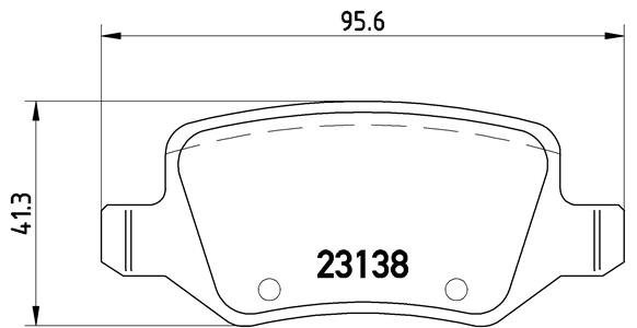 Set plăcuțe frână BREMBO ,spate (cu accesorii; cu suruburi ghidare etrier frână), pentru: MERCEDES A (W169), B SPORTS TOURER (W245) 1.5-Electric 09.04-06.12