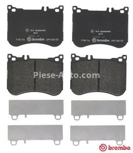 Set plăcuțe frână BREMBO ,față, pentru: MERCEDES CLS (C257), E (A238), E (C238), E T-MODEL (S213), E (W213), S (A217), S (C217), S (W222, V222, X222) 2.2DH-4.7 05.13-