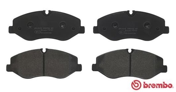 Set plăcuțe frână BREMBO ,față, (fara optionale), pentru: MERCEDES MARCO POLO CAMPER (W447), V (W447), VITO MIXTO (DOUBLE CABIN), VITO TOURER (W447), VITO (W447) 2.0D/2.2D 03.14-
