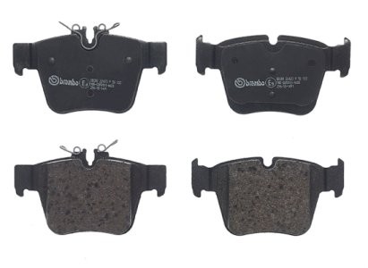 Set plăcuțe frână BREMBO ,spate (fara optionale), pentru: MERCEDES C (A205), C (C205), C T-MODEL (S205), C (W205), GLC (C253), GLC (X253) 2.0-Electric 04.15-