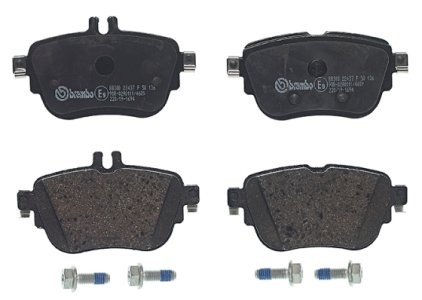 Set plăcuțe frână BREMBO, spate , pentru: MERCEDES CLS (C257), E (A238), E ALL-TERRAIN (S213), E (C238), E T-MODEL (S213), E (W213) 1.5-2.0H 01.16-
