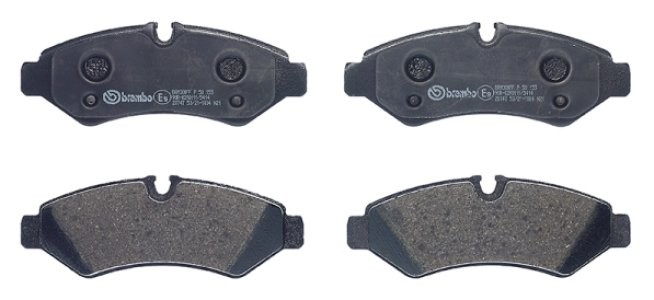 Set plăcuțe frână BREMBO ,spate (cu tampon amortizare), pentru: MERCEDES ESPRINTER (B910), SPRINTER 3,5-T (B907), SPRINTER 3,5-T (B907, B910), SPRINTER 3-T (B907) 2.0D-Electric 02.18-