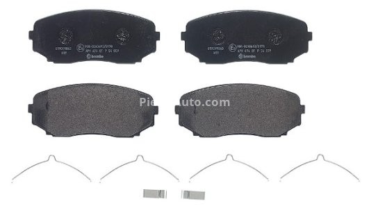 Set plăcuțe frână BREMBO ,față, (fara optionale), pentru: FORD USA EDGE; LINCOLN MKX; MAZDA CX-5, CX-7, CX-9; MITSUBISHI PAJERO SPORT III 2.0-3.7 06.06-