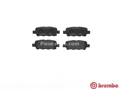 Set plăcuțe frână BREMBO, spate , pentru: NISSAN 350Z, ALTIMA, CUBE, JUKE, LEAF, MAXIMA, MAXIMA VI, MURANO I, MURANO II, PULSAR, QASHQAI I, QUEST, ROGUE 1.5D-Electric 06.01-