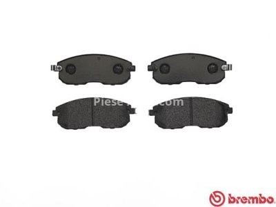 Set plăcuțe frână BREMBO ,față, pentru: NISSAN CUBE, JUKE, MAXIMA / MAXIMA QX V, PULSAR, SENTRA VII, TEANA I, TEANA II, TEANA III, TIIDA 1.2-3.5 03.00-