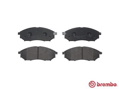 Set plăcuțe frână BREMBO ,față, pentru: NISSAN MURANO I, MURANO II, NAVARA, NP300 NAVARA, PATHFINDER III, QASHQAI I 1.6D-4.5 02.01-