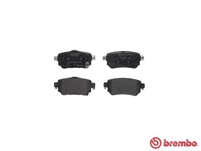 Set plăcuțe frână BREMBO ,spate (fara optionale), pentru: NISSAN LEAF, QASHQAI II, X-TRAIL III; RENAULT KADJAR, KOLEOS II 1.2-Electric 11.13-