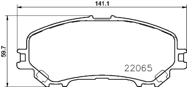 Set plăcuțe frână BREMBO ,față, (fara optionale), pentru: NISSAN QASHQAI II; RENAULT KADJAR 1.2-1.7D 11.13-