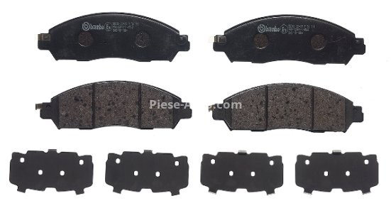 Set plăcuțe frână BREMBO ,față, pentru: NISSAN NAVARA, NP300 NAVARA; RENAULT ALASKAN 2.3D/2.5D 07.14-