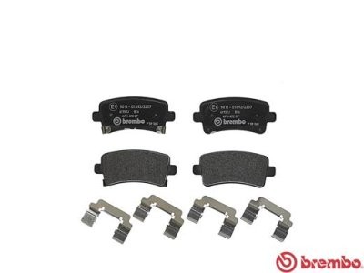 Set plăcuțe frână BREMBO, spate , pentru: CHEVROLET MALIBU; OPEL INSIGNIA A, INSIGNIA A COUNTRY; SAAB 9-5 1.6-2.8 07.08-