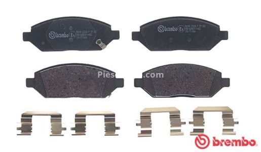 Set plăcuțe frână BREMBO ,față, pentru: OPEL KARL 1.0 01.15-03.19