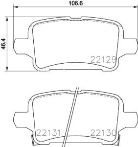 Set plăcuțe frână BREMBO ,spate (cu accesorii), pentru: CHEVROLET BOLT; OPEL AMPERA-E, ASTRA K, ASTRA K/KOMBI, INSIGNIA B COUNTRY 1.0-Electric 06.15-