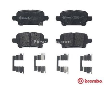 Set plăcuțe frână BREMBO ,spate (cu accesorii), pentru: CHEVROLET BOLT; OPEL AMPERA-E, ASTRA K, ASTRA K/KOMBI, INSIGNIA B COUNTRY 1.0-Electric 06.15-