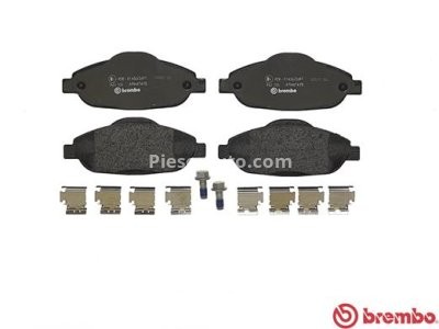 Set plăcuțe frână BREMBO ,față, pentru: PEUGEOT 3008, 308, 308 I, 408 1.2-2.0ALK 09.07-